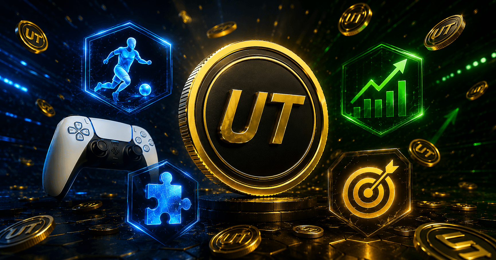 Jogador montando time no EA FC 26 Ultimate Team com coins