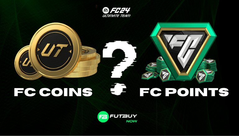 Imagem do artigo Entendendo a Diferença entre FC Points e FC Coins no Ultimate Team do FC 24 no blog da FutBuyNow sobre EA FC 26 Imagem do artigo Entendendo a Diferença entre FC Points e FC Coins no Ultimate Team do FC 24 no blog da FutBuyNow sobre EA FC 26